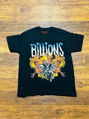 Billions Cerberus Graphic T Shirt Black Size Large Streetwear Goth Grunge Y2K